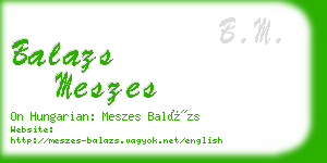 balazs meszes business card